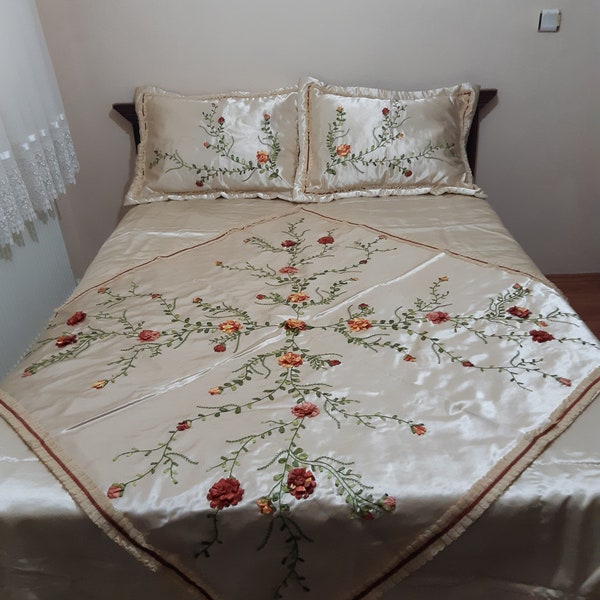 Silk Bedspread Etsy