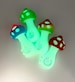 Glow in the Dark Mushroom Pipe, Silicone Pipe, Bowl for Smoking, Tobacco Bowl Pipe, Glass Pipes, Girly Pipes, Spoon Pipes,Tobacco Pipe 