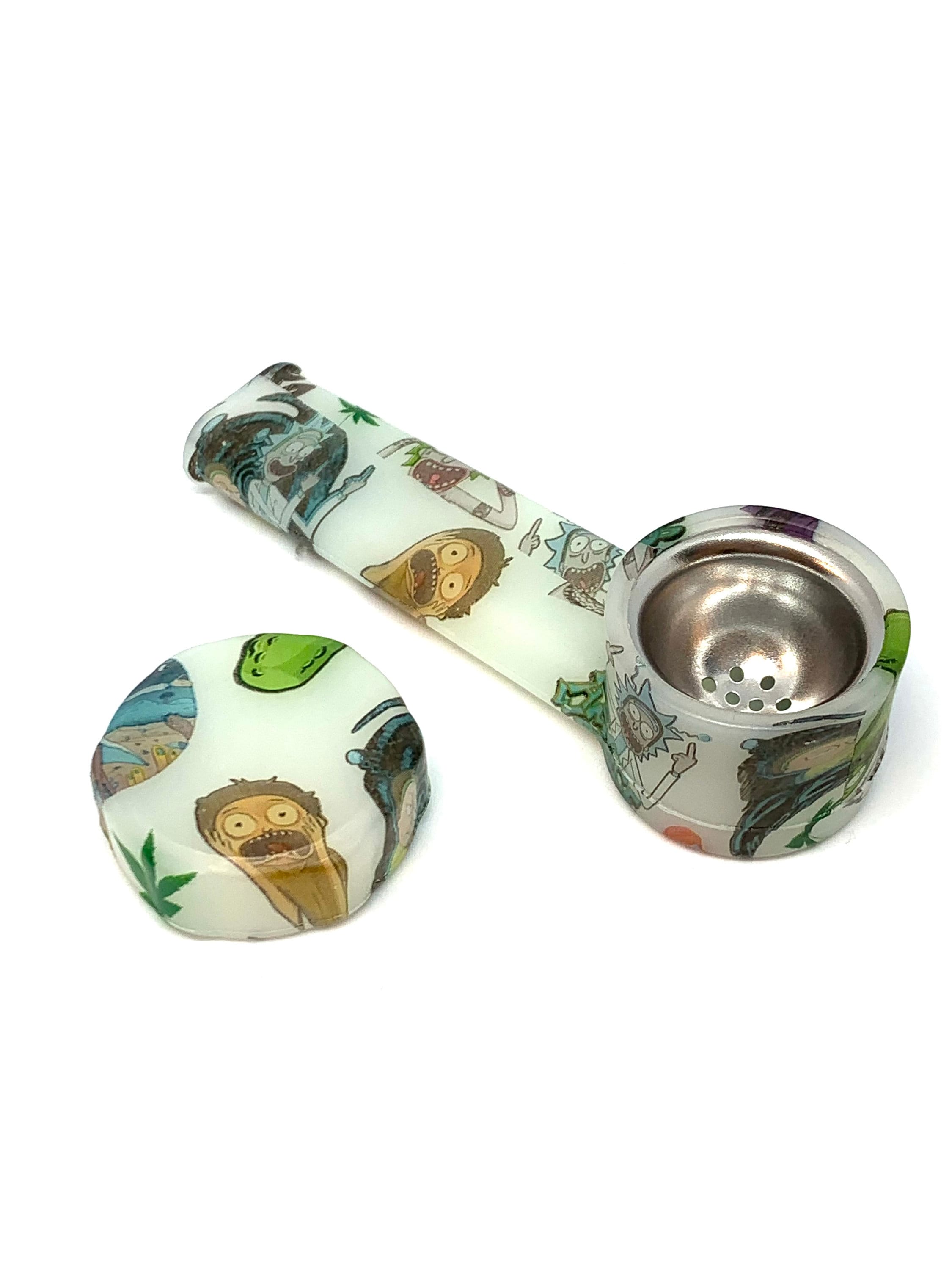 Rick And Morty Portal Gun Glass Pipe