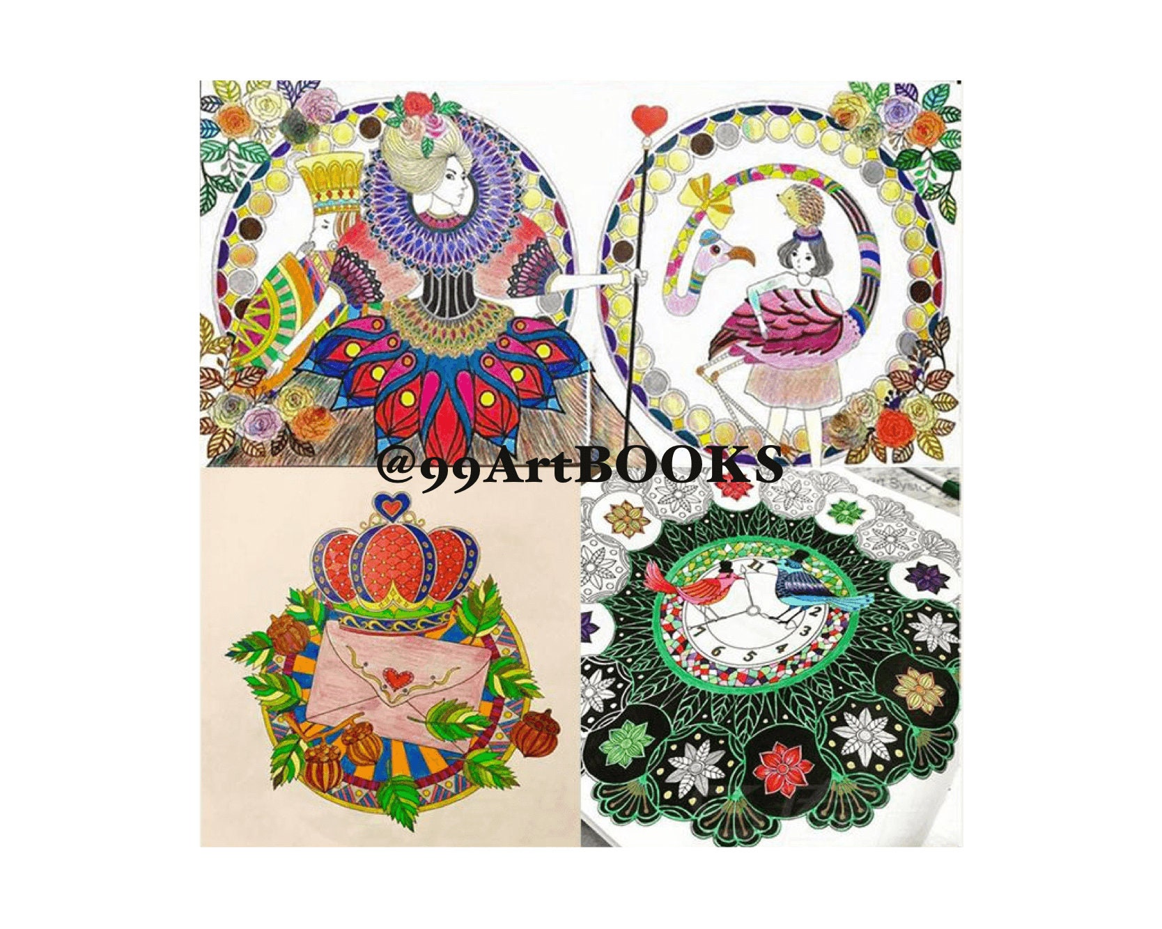 Fantasy dream coloring book coloring book picture book | Etsy