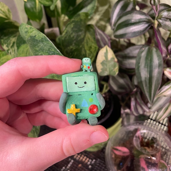 Miniature Bmo/Polymer clay Bmo/Adventure time/Keychain