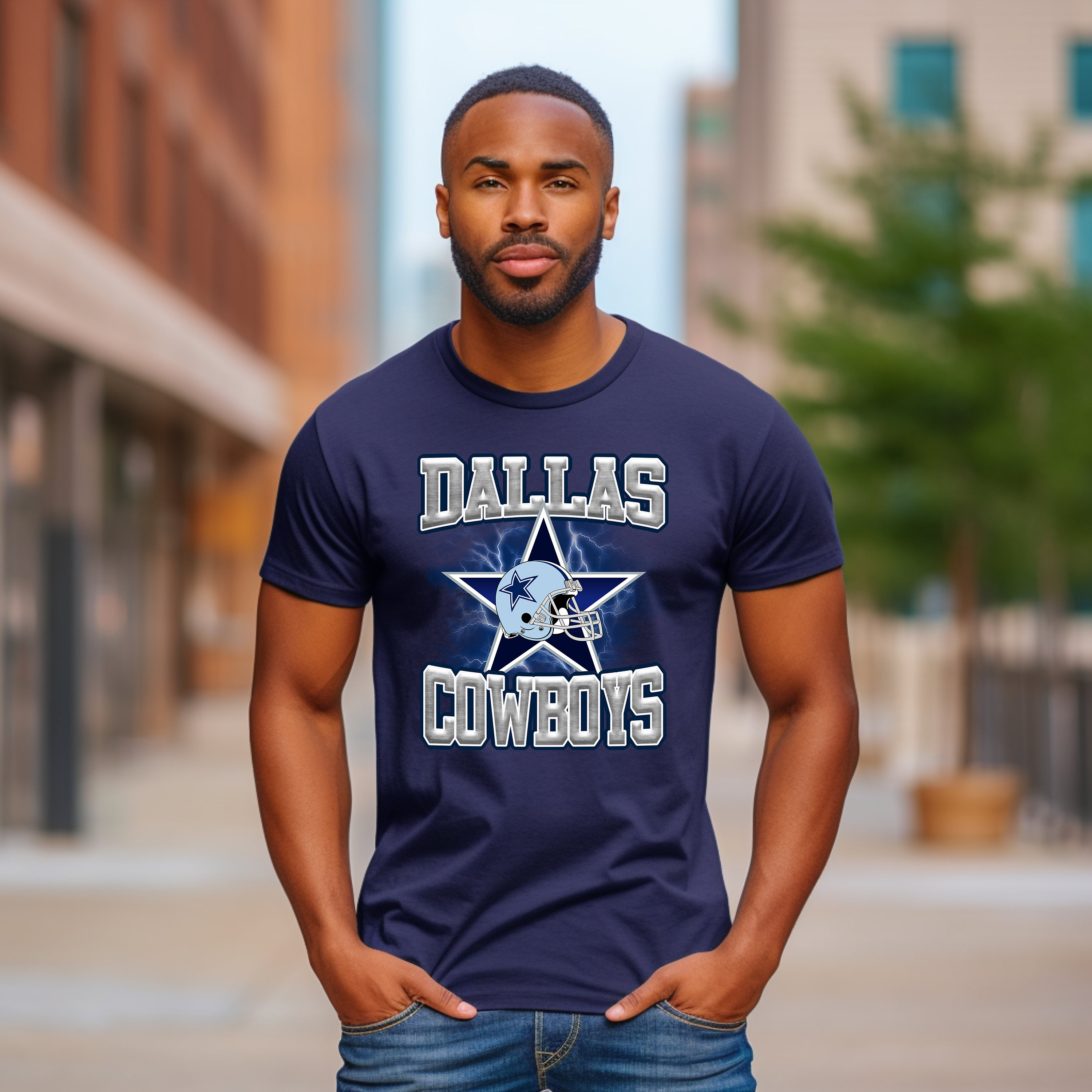 Cowboys Shirts Kids Men & Woman Navy Cowboys Dem Boys Tshirt