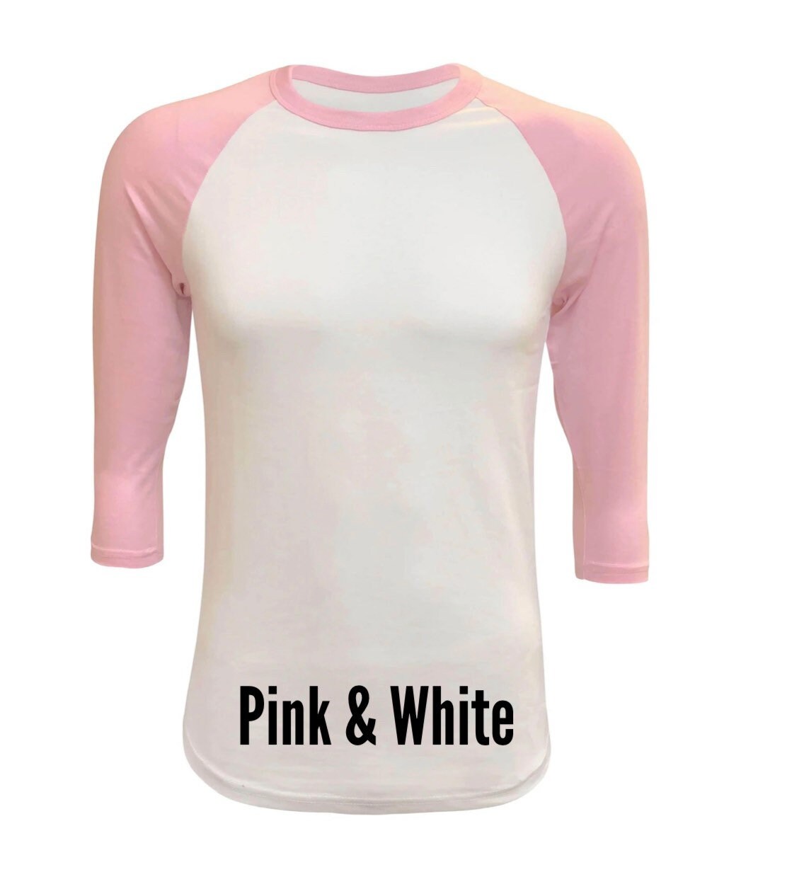 Sublimation Blank 3/4 Sleeve T-shirts 100% Polyester Blank | Etsy