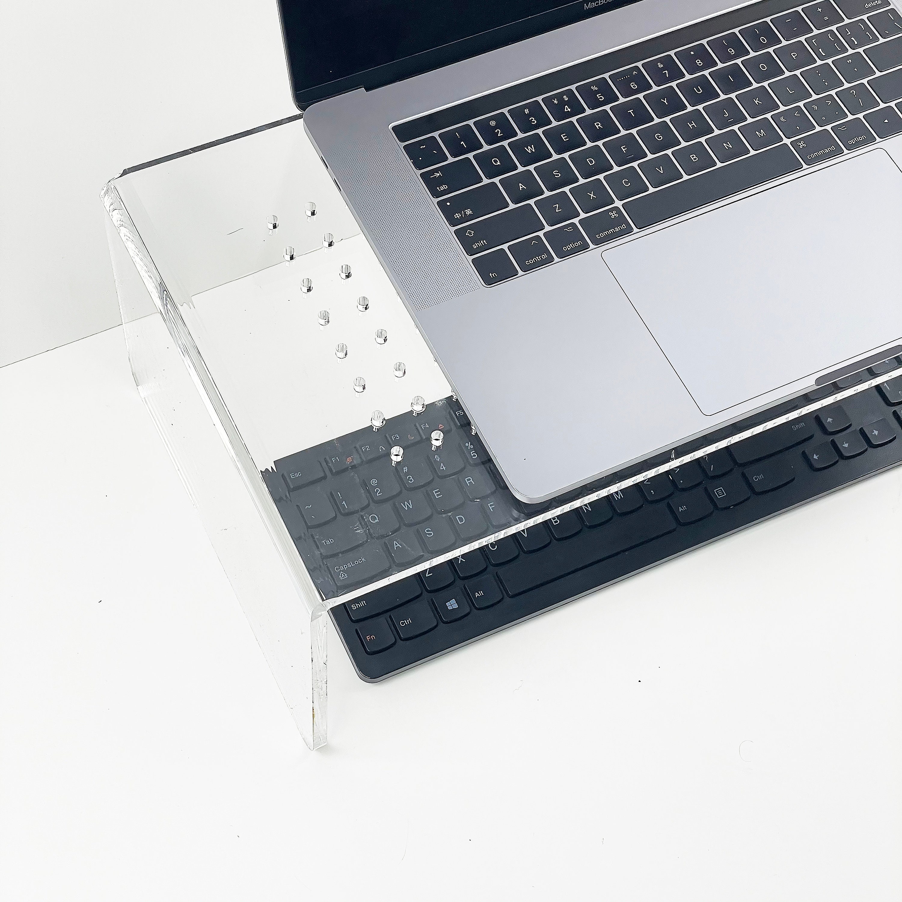 Premium Computer Stand Keyboard Storage Designers Laptop Etsy