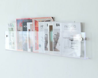 Transparent Clear Floating Book Shelves Display Rack Wall shelf Display Shelves【FREE POST】