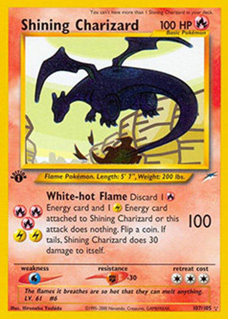 Replica 1st Edition Shining Charizard PROXY Etsy
