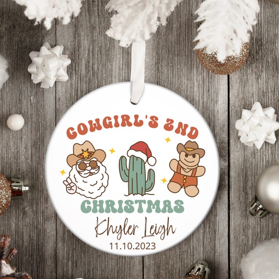 Baby's second christmas ornament 2025