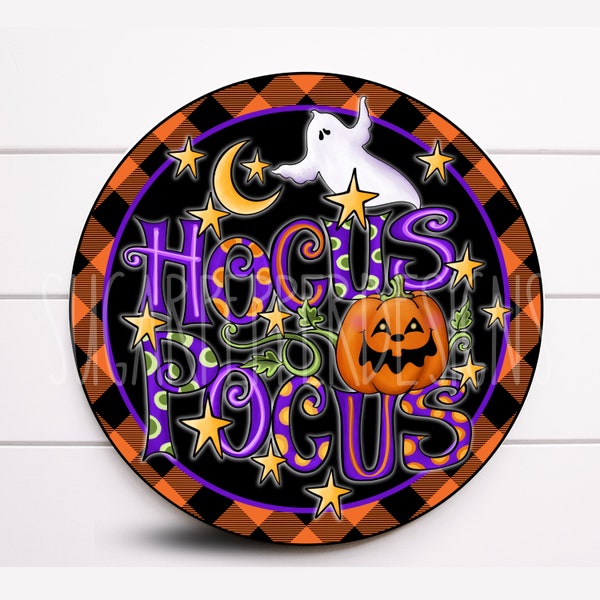 Wreath Sign, Hocus Pocus Wreath Sign, Halloween Wreath Sign, Sign For Wreath, Sugar Pepper Designs, Door Decor