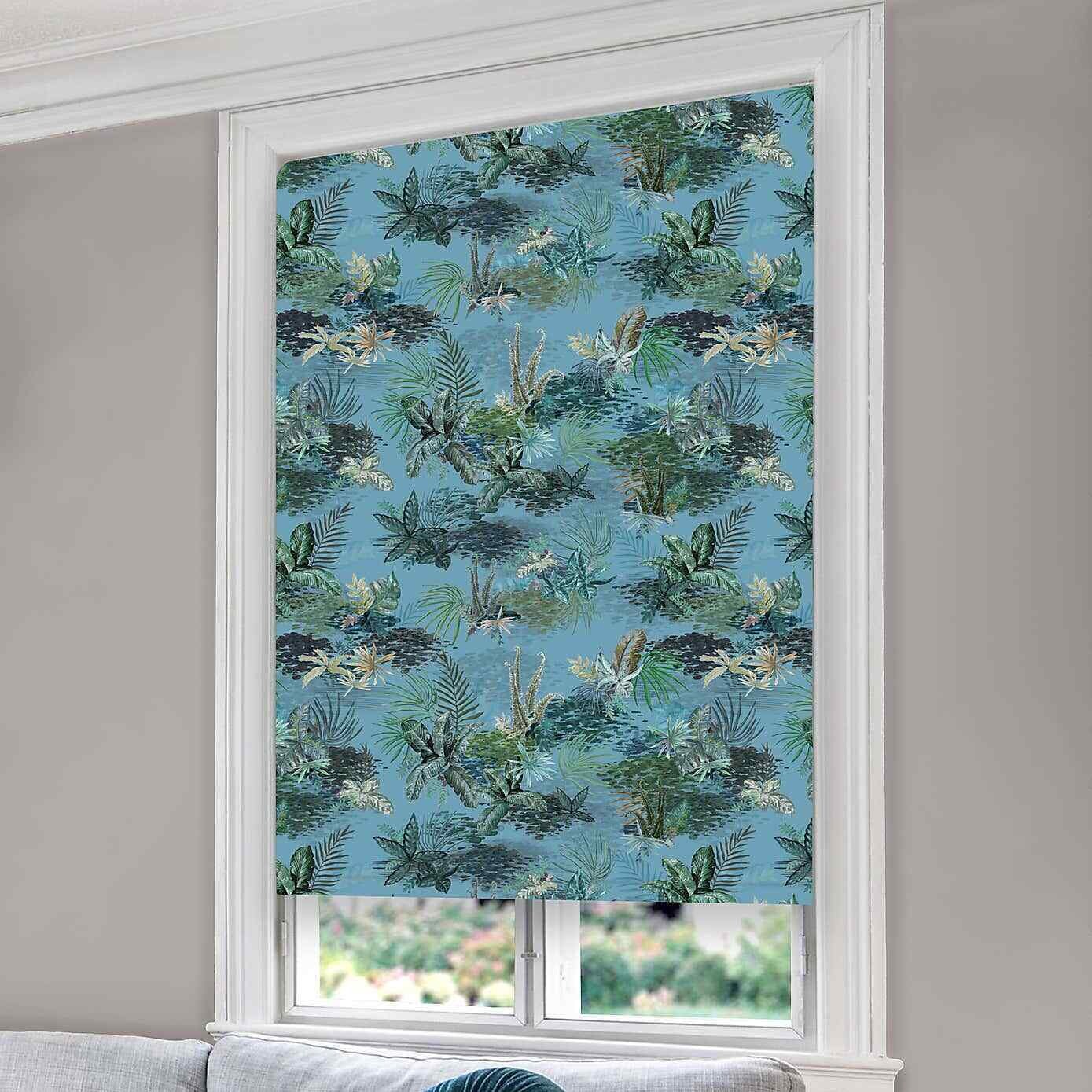 Jungle Design Blackout Roller Blinds Windows Child Safety Cut Etsy
