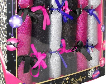 Sugar & Spice Box of 6 Nail Art Polish XMAS Crackers Family Party gift-Xmas Gift