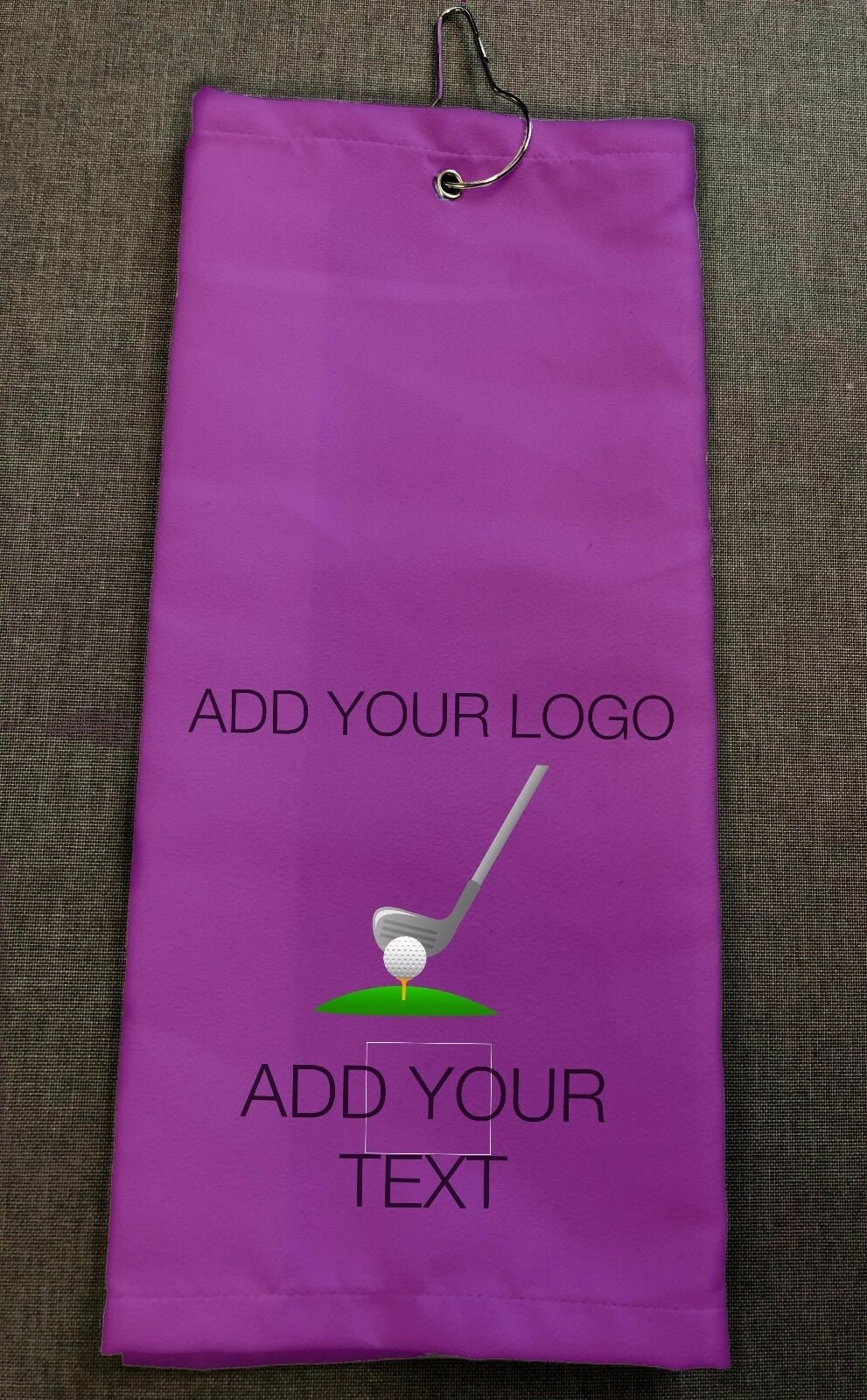 Personalised Golf Towels Photo Logo Wording Colour Image Etsy UK