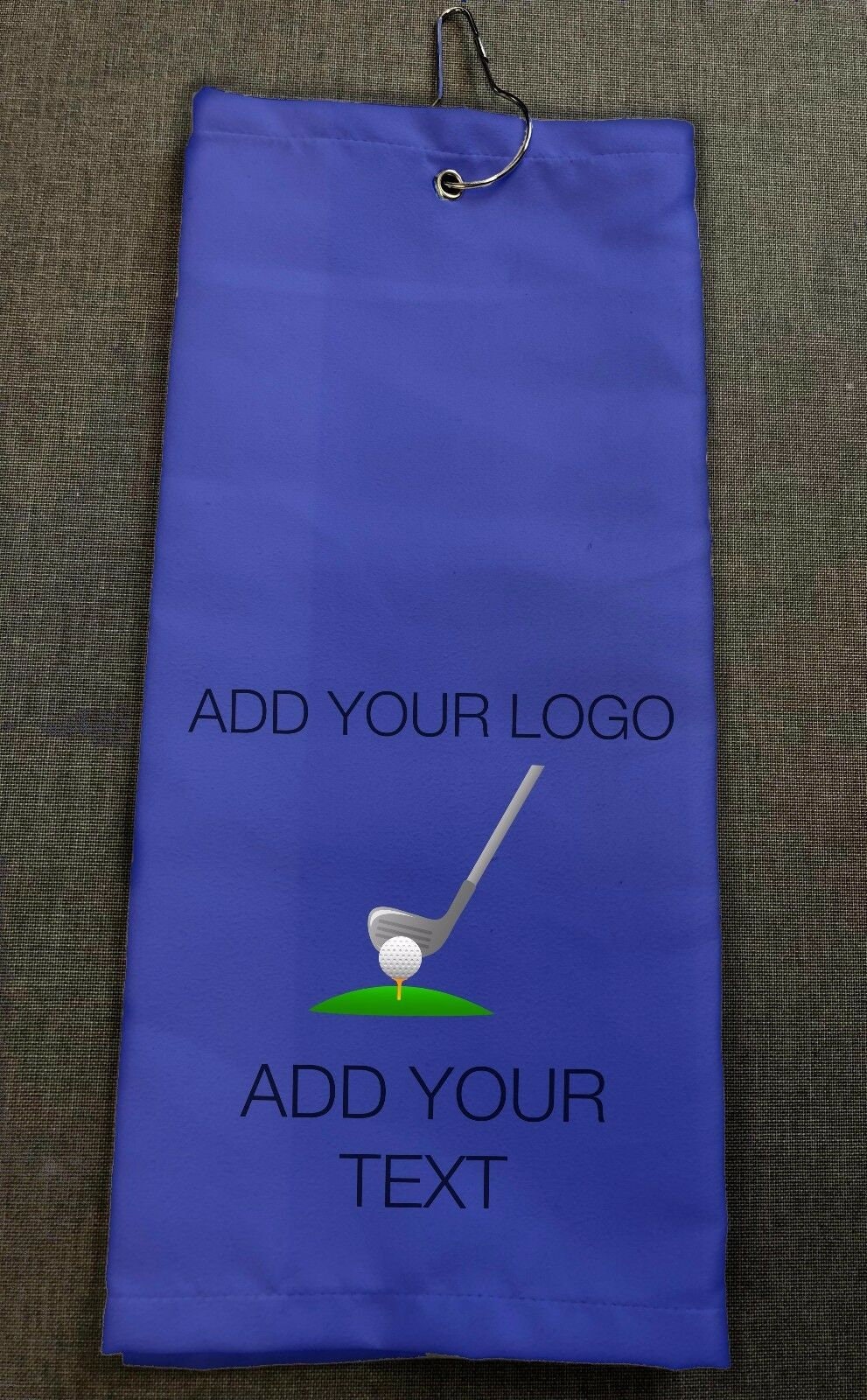 Personalised Golf Towels Photo Logo Wording Colour Image Etsy UK