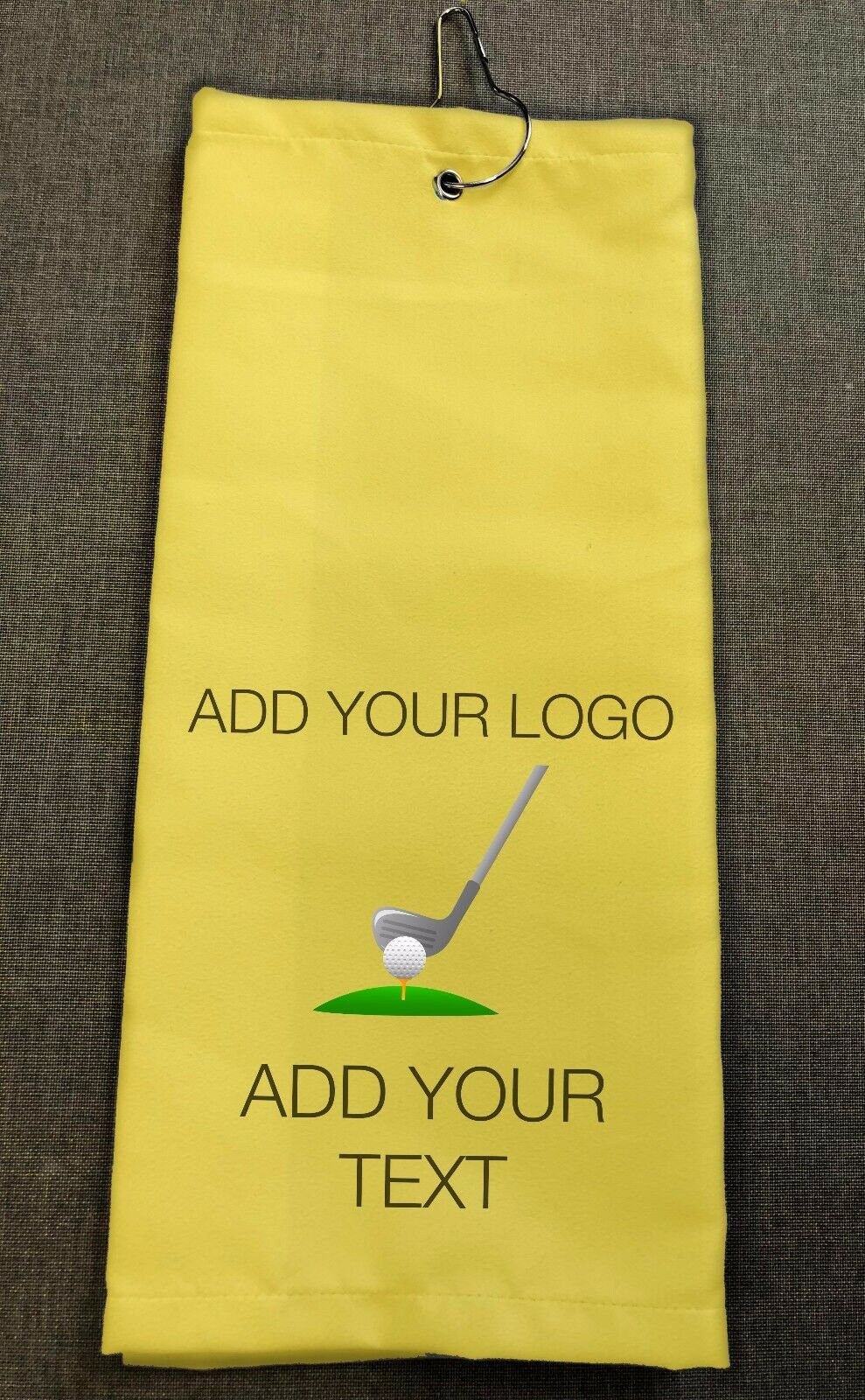 Personalised Golf Towels Photo Logo Wording Colour Image Etsy UK