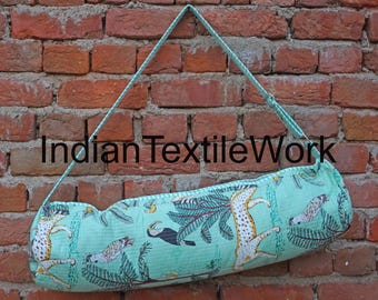 Sac pour tapis de yoga en coton matelassé, sac de sport à imprimé animal