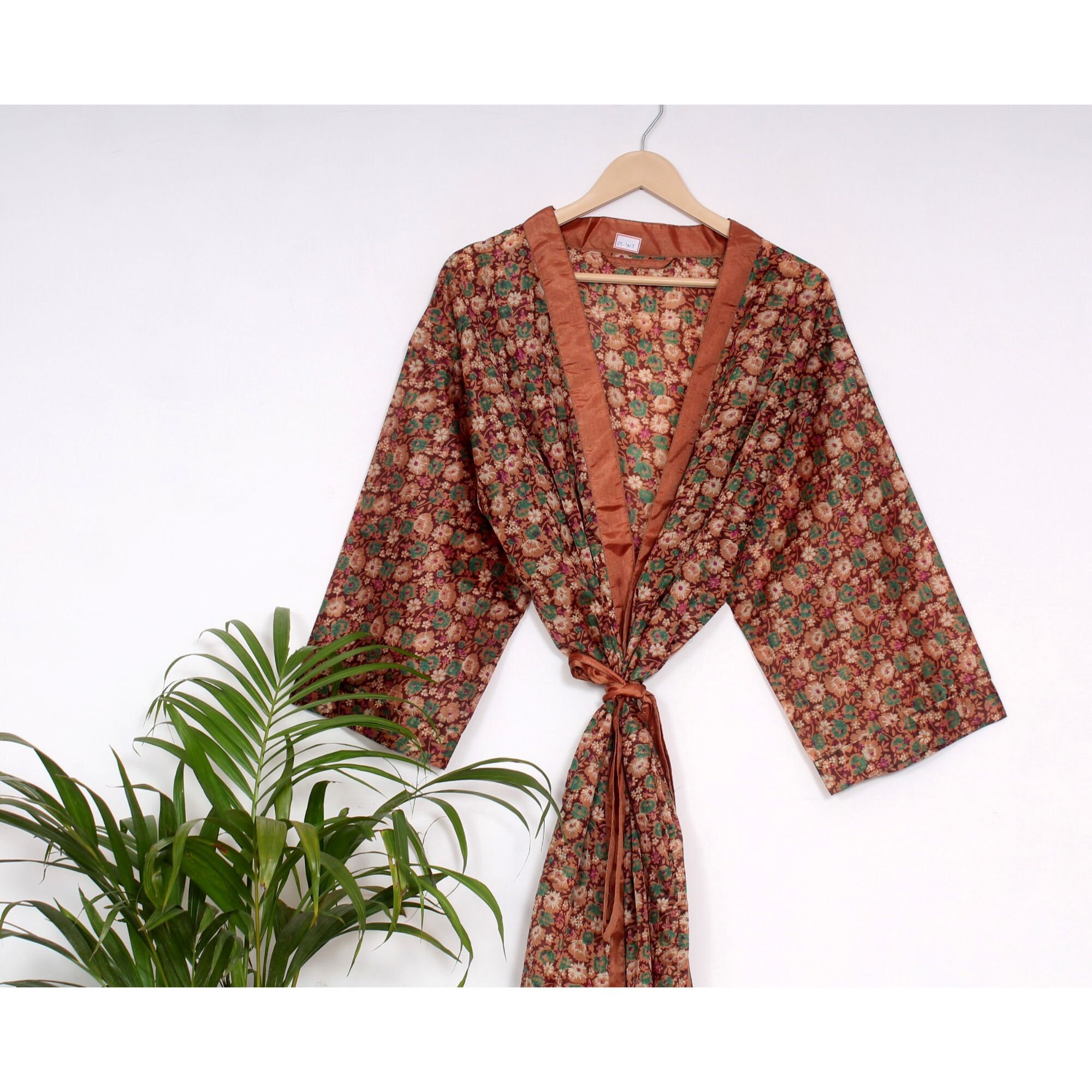 Indian Vintage Silk Dressing Gown Women's Summer Wear Etsy