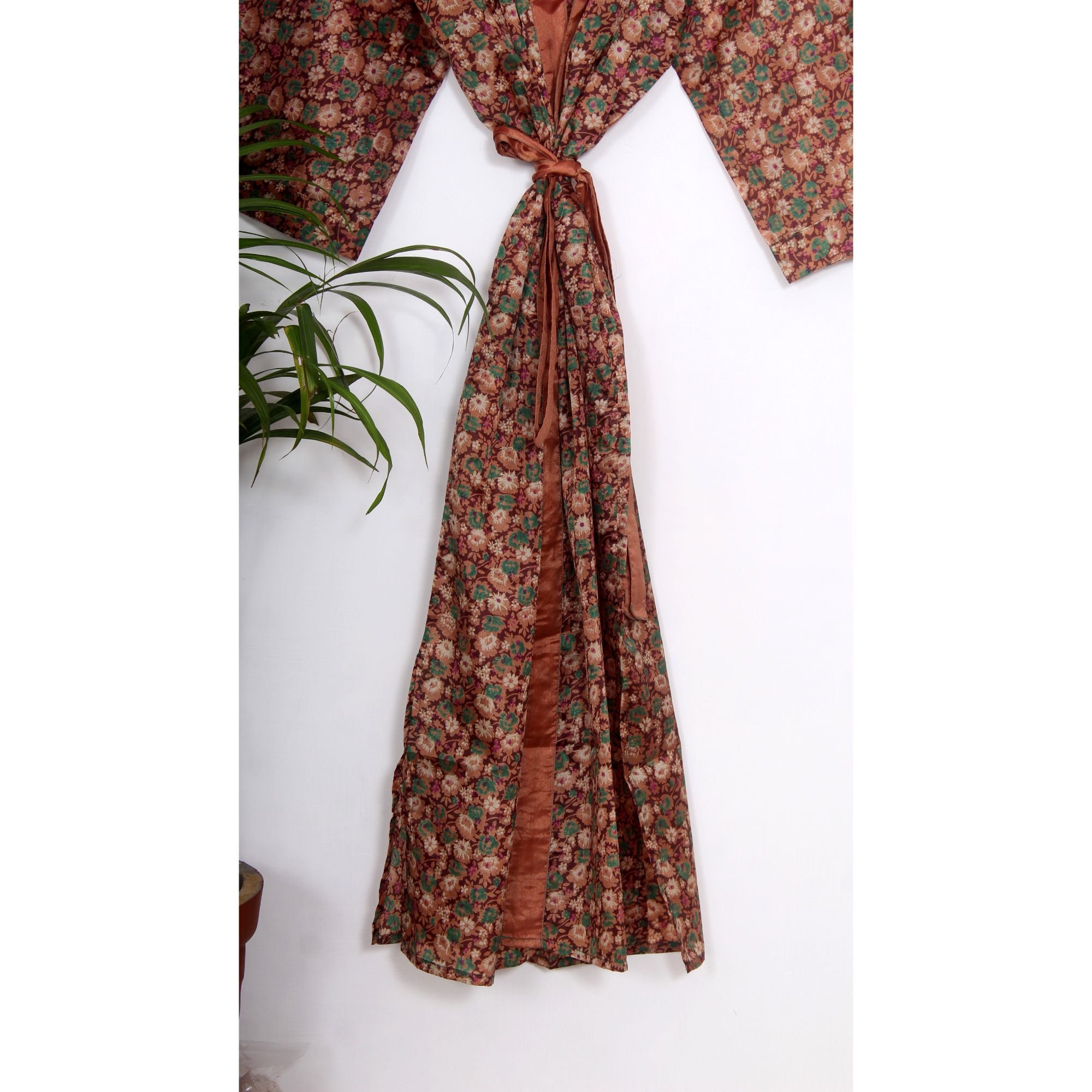 Indian Vintage Silk Dressing Gown Women's Summer Wear Etsy