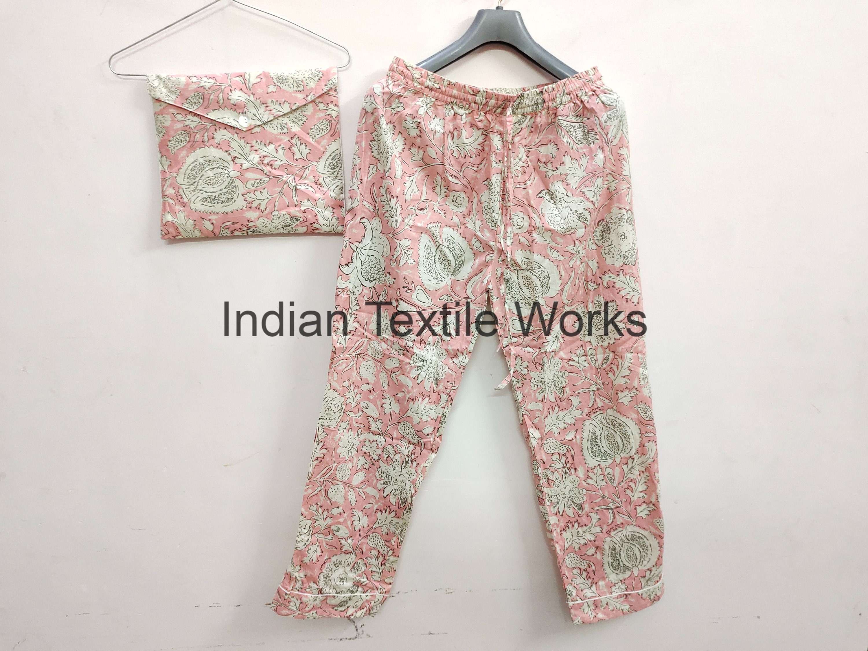 Indian 100 pure cotton pyjamas Womens pure cotton pj's Etsy