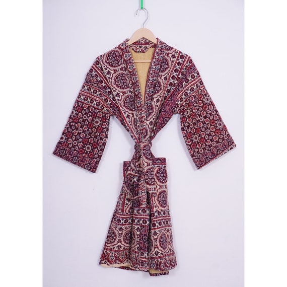 Kleding Dameskleding Pyjamas & Badjassen Jurken Boho Kimono Boho Patchwork Kimono Gewaad Lange Kimono Jas. 