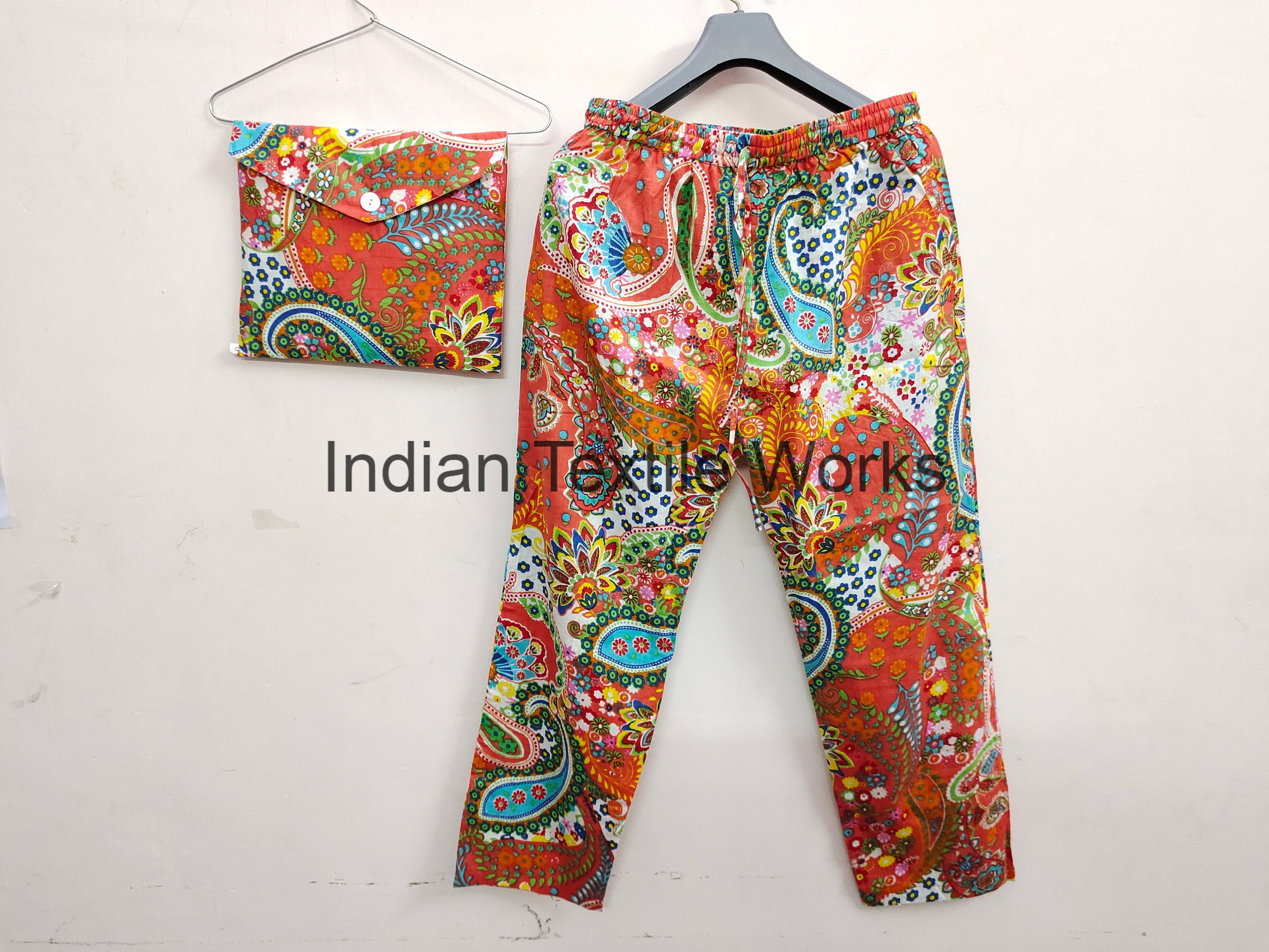 PURE COTTON Pajama Set Adult Pajama Set Indian Cotton Night Etsy