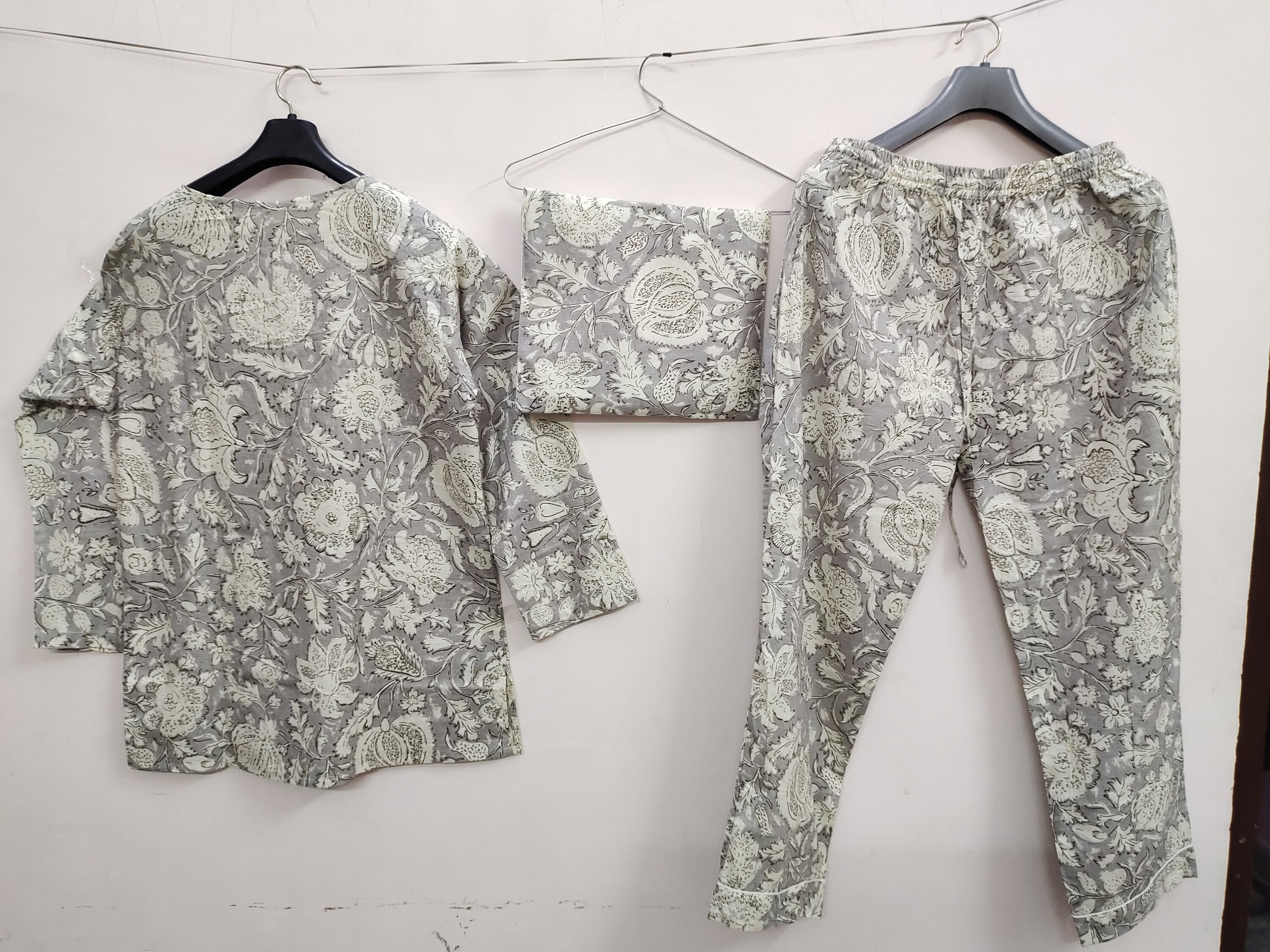 Adult Pajama Set Indian Pajama Suit Anokhi Print Pj Set Cotton Etsy