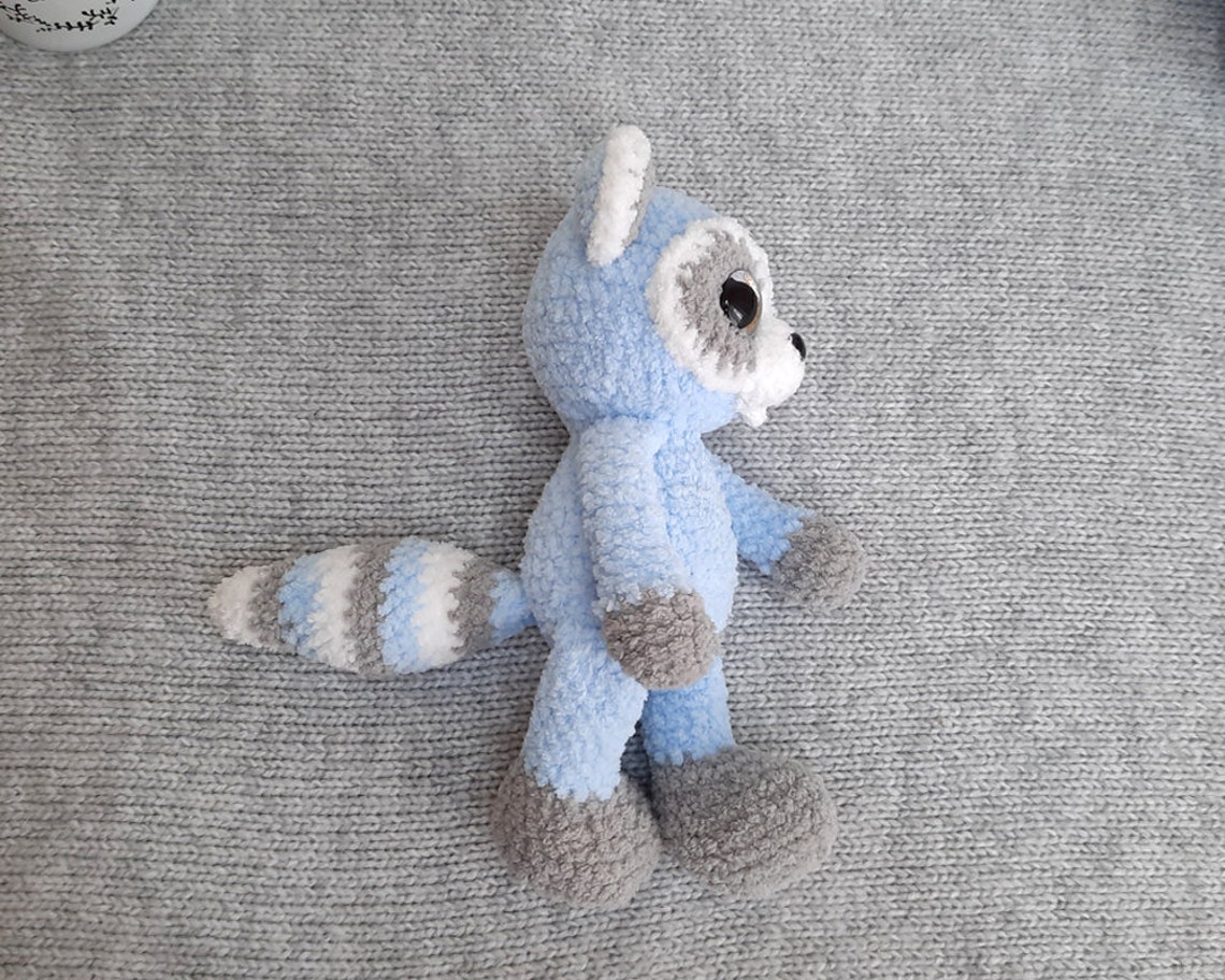 Stuffed animal Raccoon toy for kids Baby Raccoon doll for | Etsy