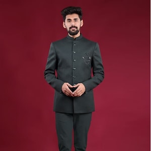 Jodhpuri Suit for Men Ethnic Coat Pant Suit for Wedding Formal menswear Premium Fabric Indo Western Royal Bandhgala Ethnic Wear