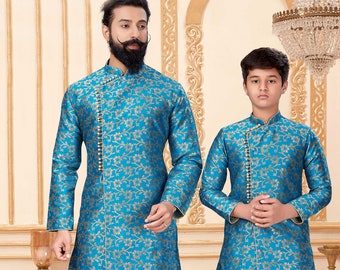 dad and son ethnic wear