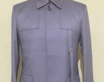 Gray Safari Suit: Slim Fit Wedding Outfit, Custom Made