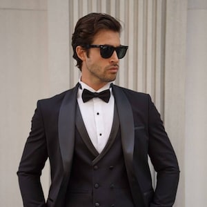 luxury menswear formal mens suit wedding tuxedo men&#39;s suit black party wear Coat Pant for men Groomswear designer tuxedo Jacket Cermony Coat