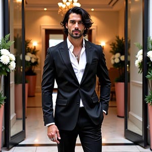Black Coat Pant Party Wear Jacket  Slim Fit Suit For Men Tuxedo Groomsman Gifts & Dinner Prom Suit stylish menswear mens formal Outfit