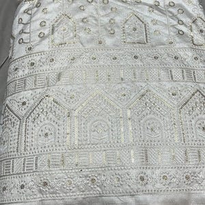 Herren Jodhpuri Anzug : Pailletten Zari Bandhgala, pakistanische Bräutigam Blazer Bild 3
