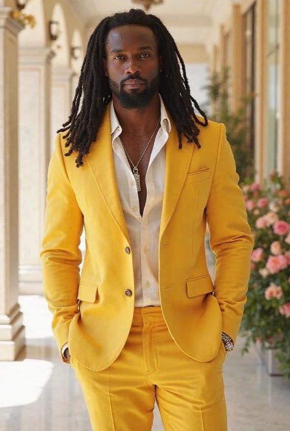 Yellow Suit: Men's Formal Coat Pant Set, Wedding Groom Party Wear Yellow Suit: Men's Formal Coat Pant Set, Wedding Groom Party Wear