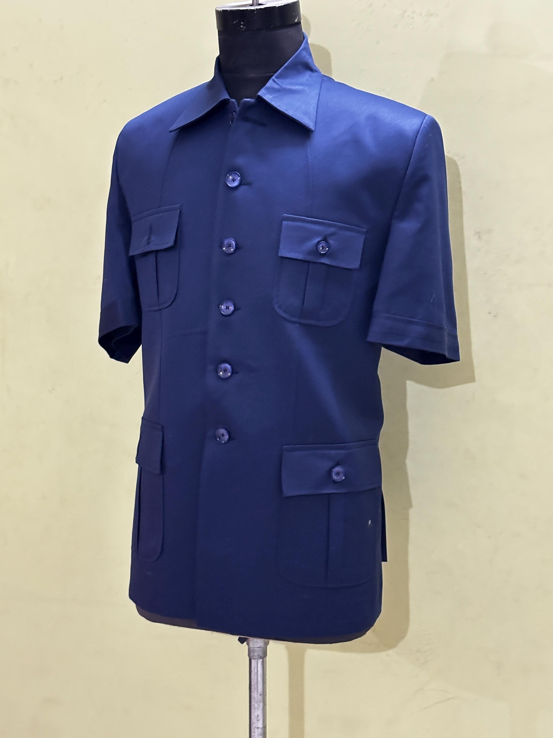 yarmo × fofofofa 『Vacation Suit』/ navy Feather 3.0 - Navy Blue – Flow Kimonos