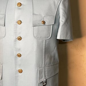 Men's Grey Safari Suit: Short Sleeve, Lightweight Outfit image 2