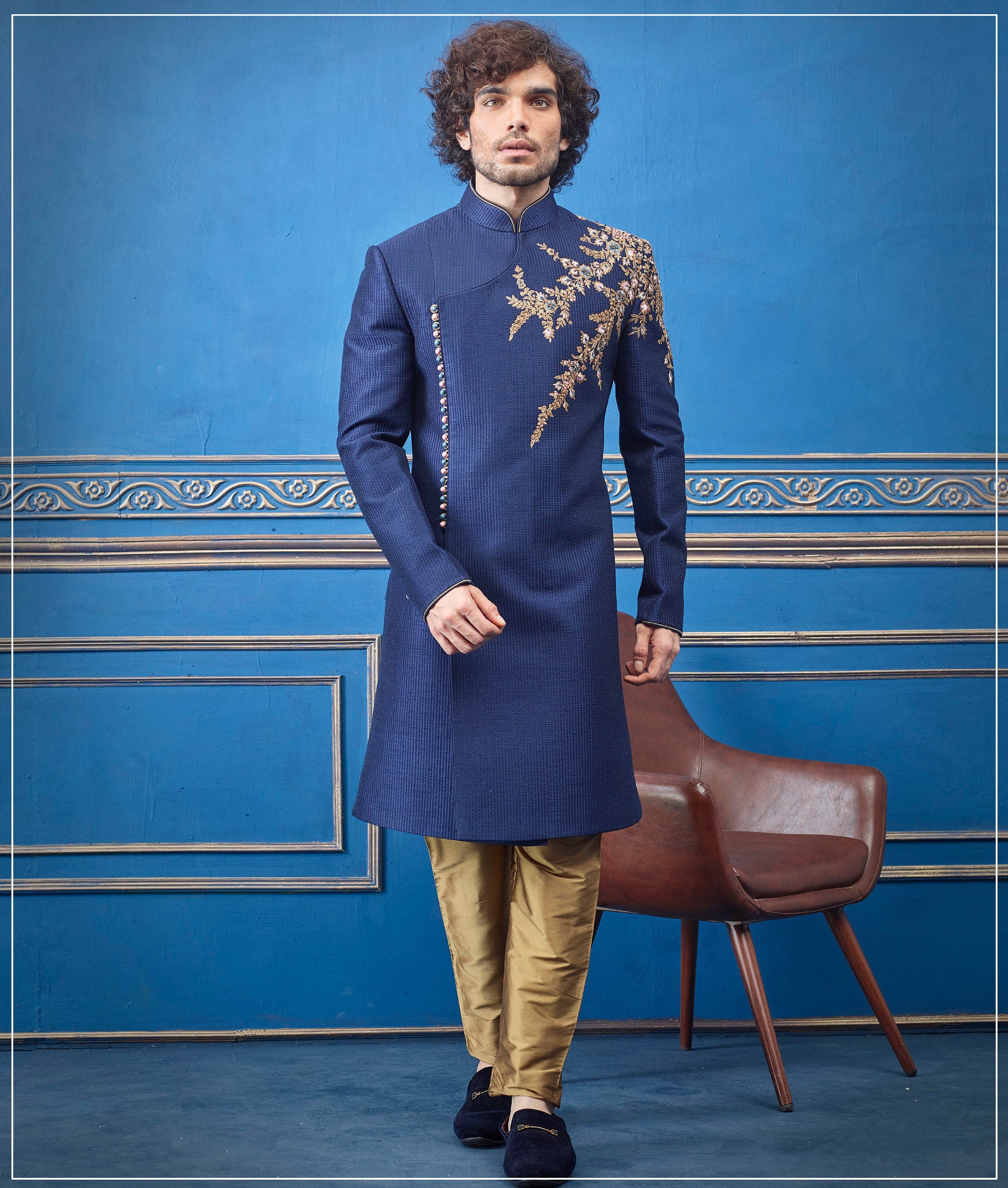 jinnah style sherwani