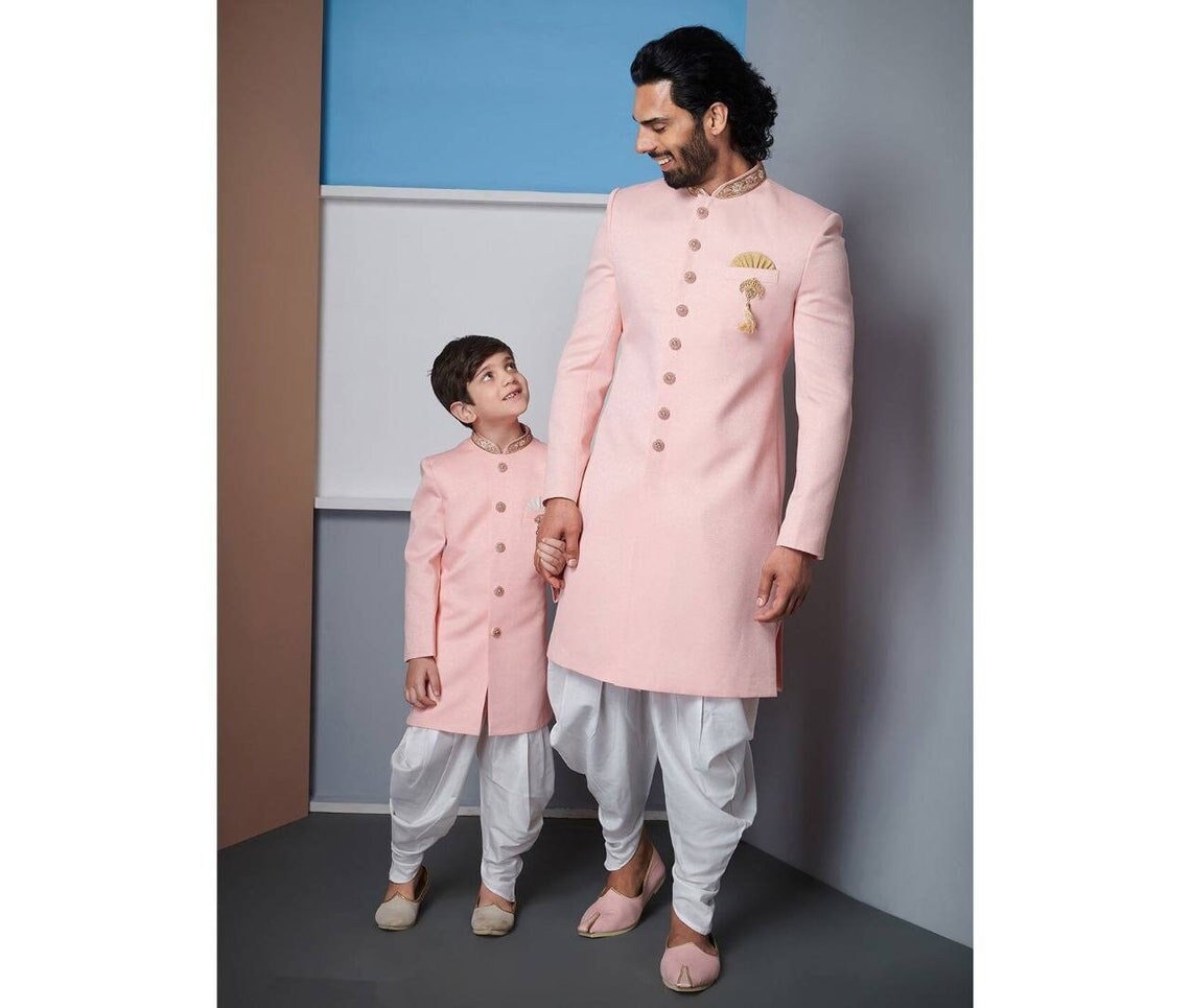Sherwaniformen Indian Designer Sherwani Set Father Son Dress - Etsy