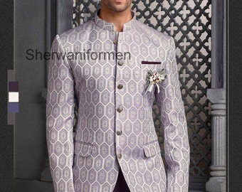 Sherwaniformen Embroidered Beautiful Exclusive Prince SuitJodhpuri Indian Luxury Bhandhgala Coat Pant Suit Pant For Men