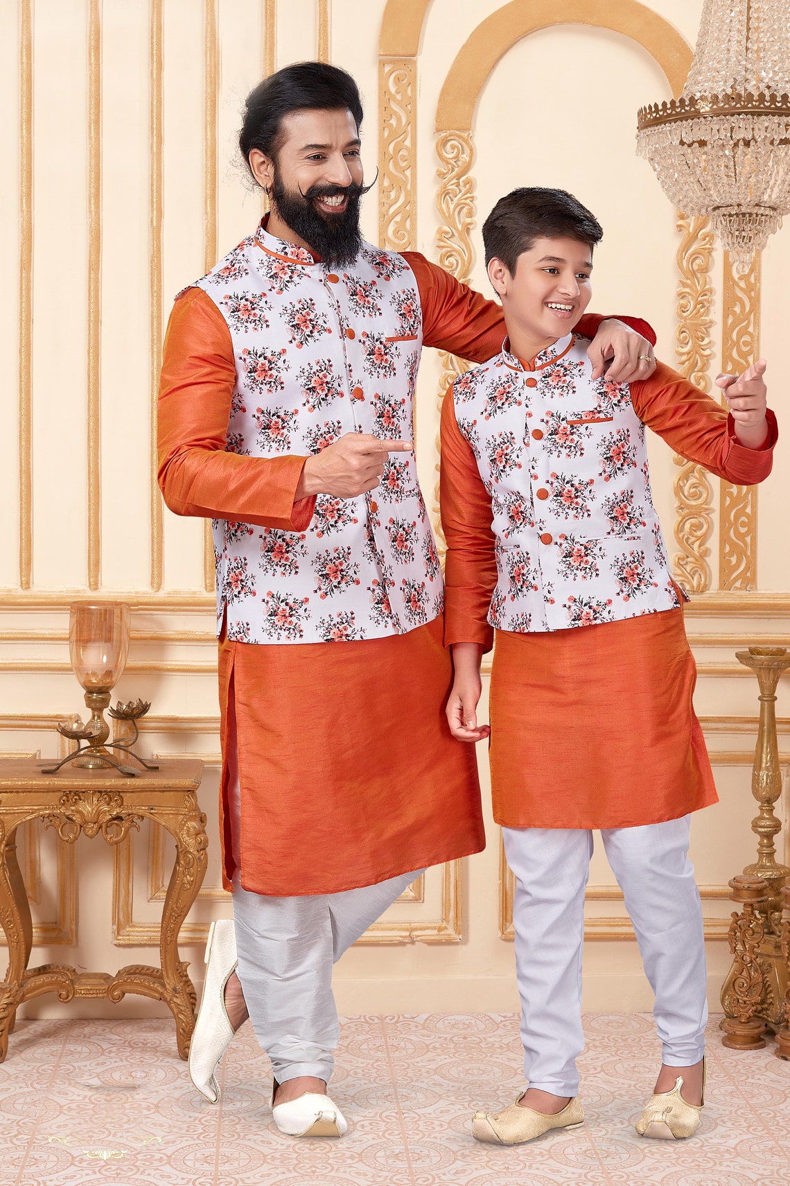 Kurta Pajama Set with WaistCoat / Vest / Koti /Nehru Jacket Etsy