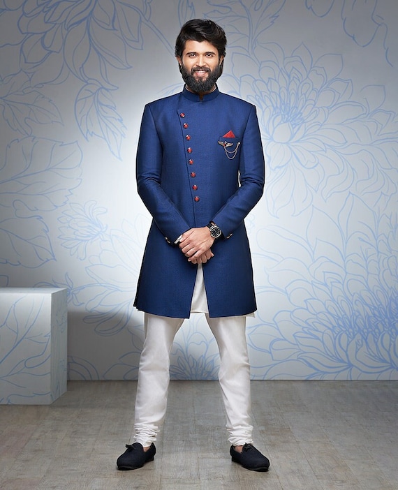 Men Indian Long Jodhpuri Wedding Suit 