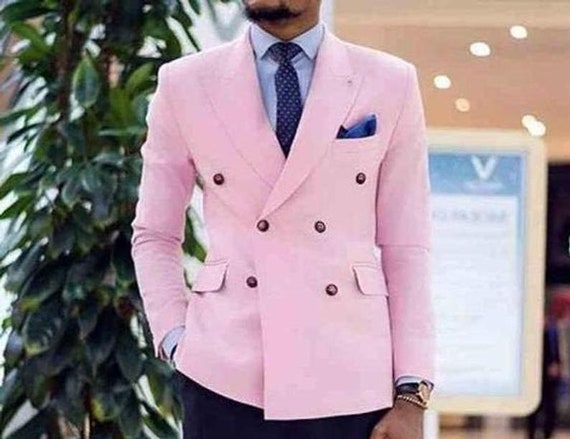 pink men coat