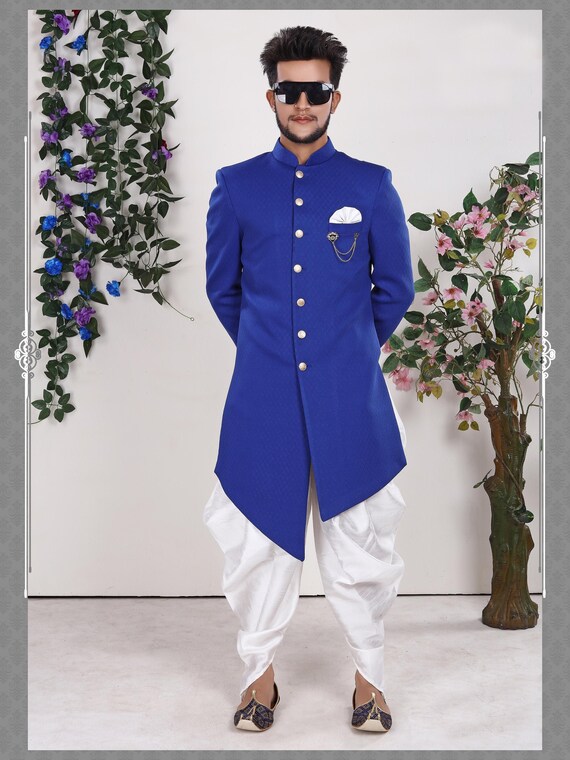 Sherwaniformen Designer Ethnic Traditional Partywear Blue Indian