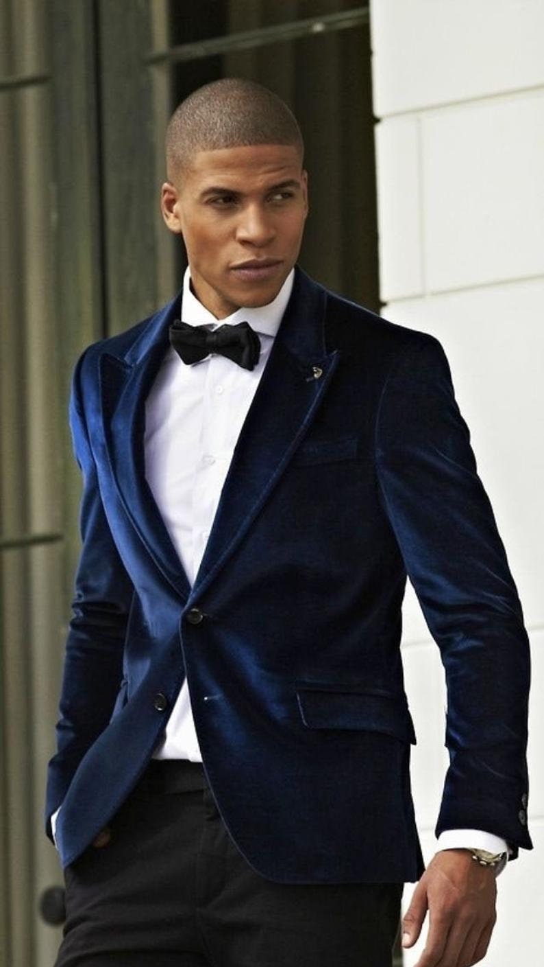 Men Tuxedo Jacket Navy Blue New Arrival 