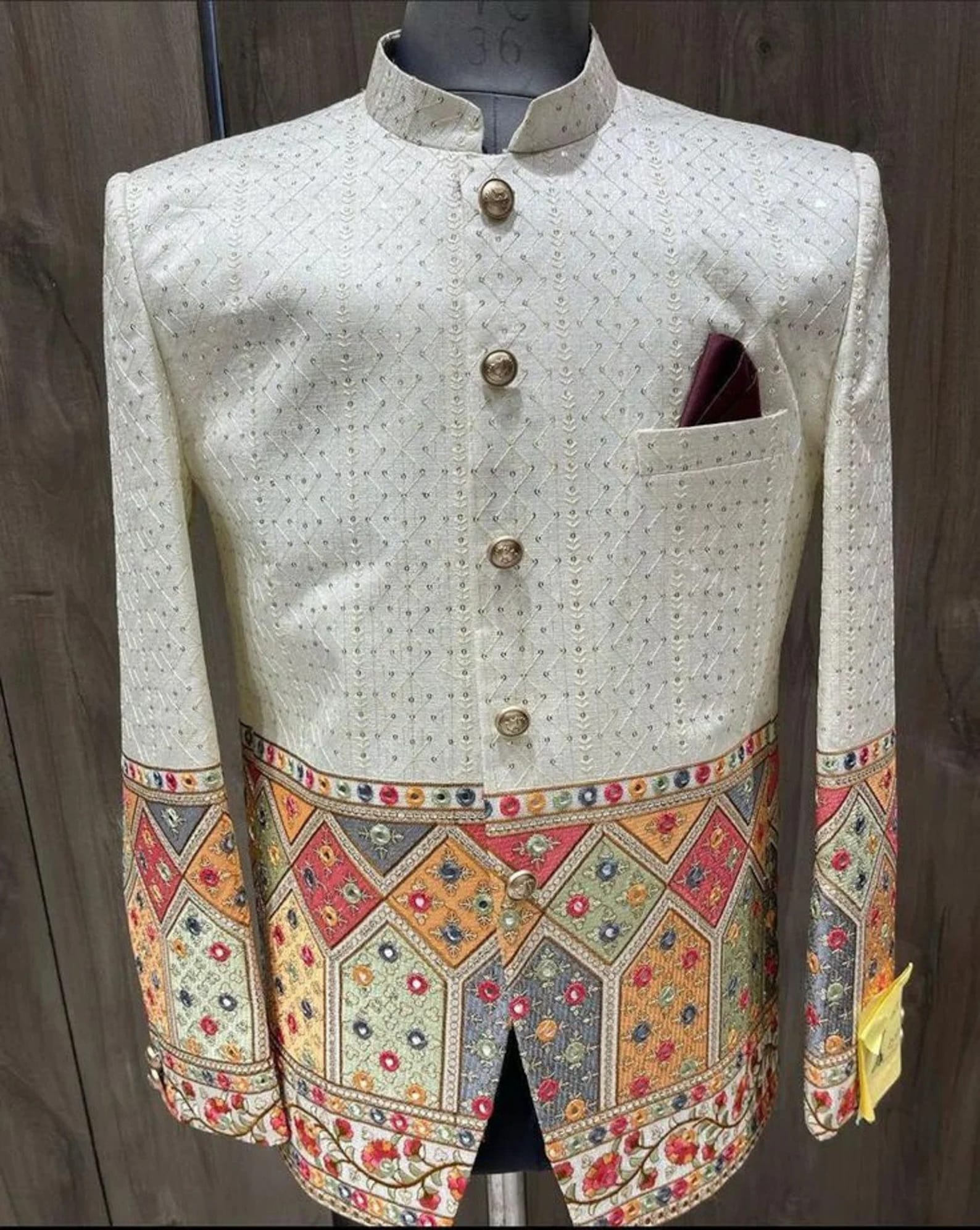 Multicolor Beaded Embroidered Border with Sequins & Zari – Perfect for Lehenga & Ethnic Dresses #14503Multicolor main image 0