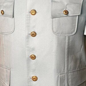 Men's Grey Safari Suit: Short Sleeve, Lightweight Outfit image 3