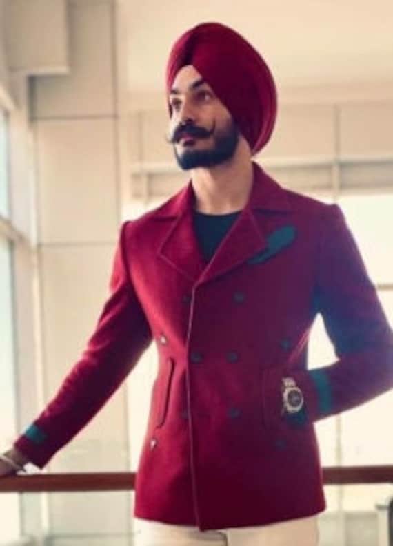 Coat pant styles for marriage with turban deals