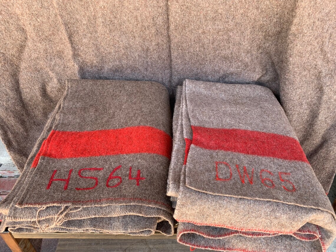 Swiss army blanket Army blanket Swiss Wool blanket wool Etsy