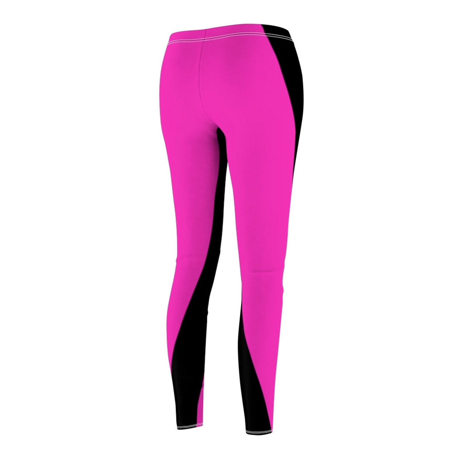 Pink and Black Slimming Yoga Pants Leggings Etsy