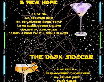 Star war Signature Cocktails