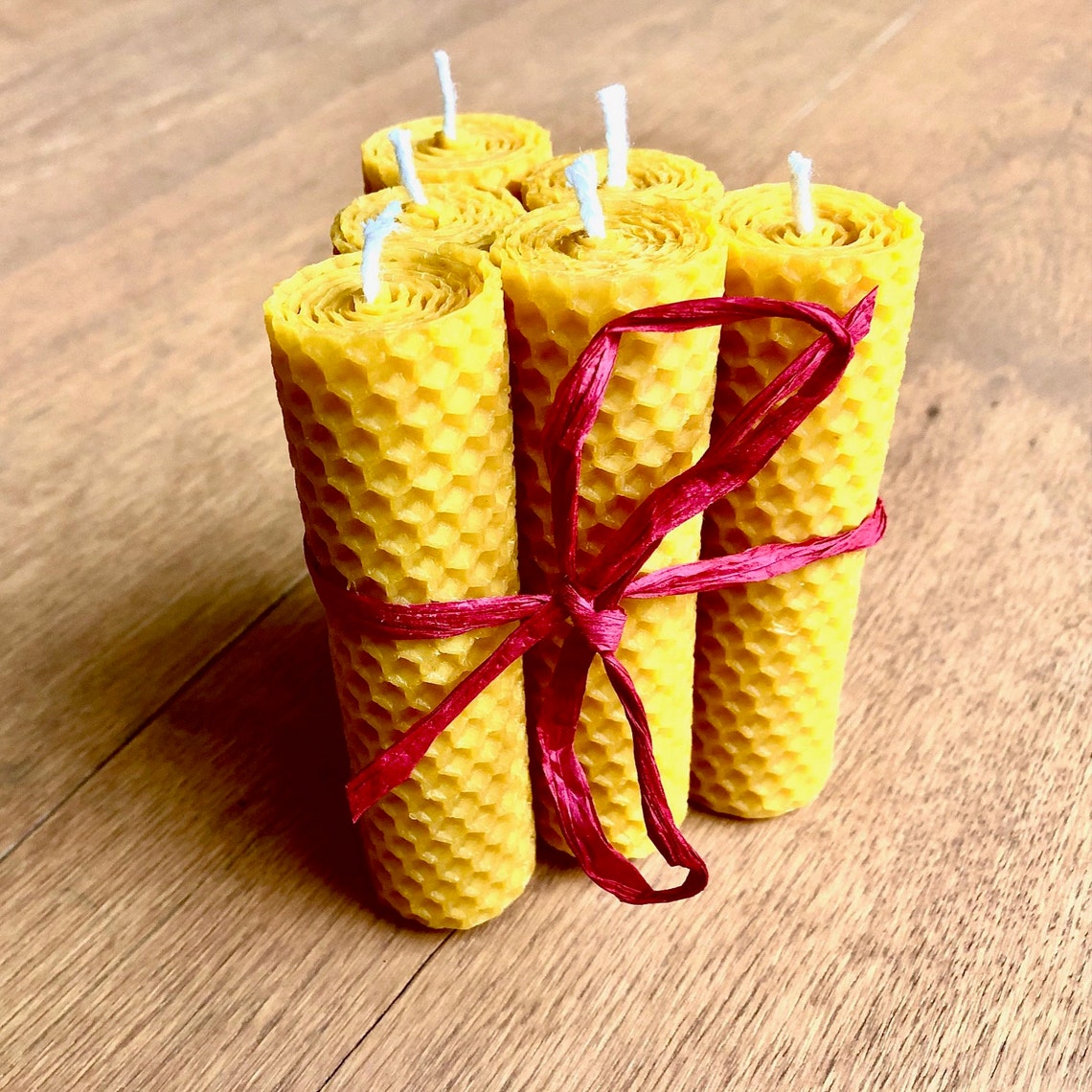 Bee Candles 6 Pcs Etsy