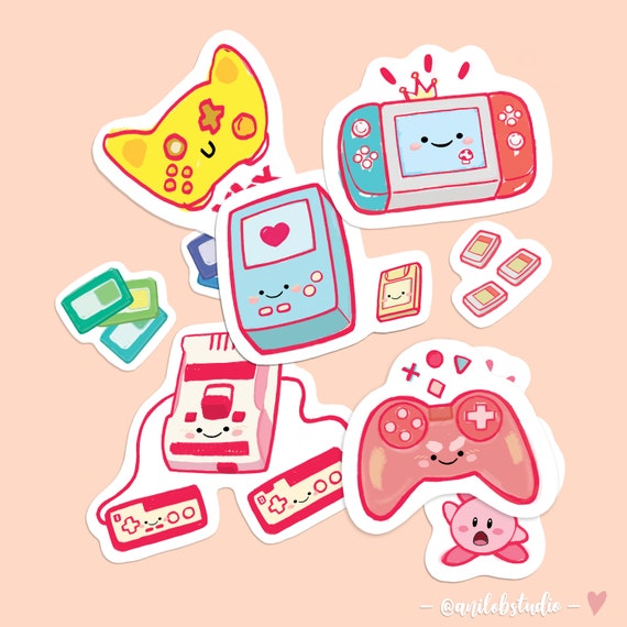 CUTE GAMING STICKER pack or single Etsy